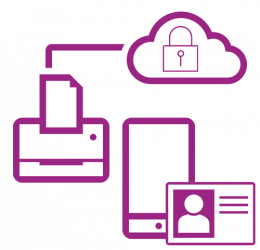 Icon violet secure network Icon violet secure network